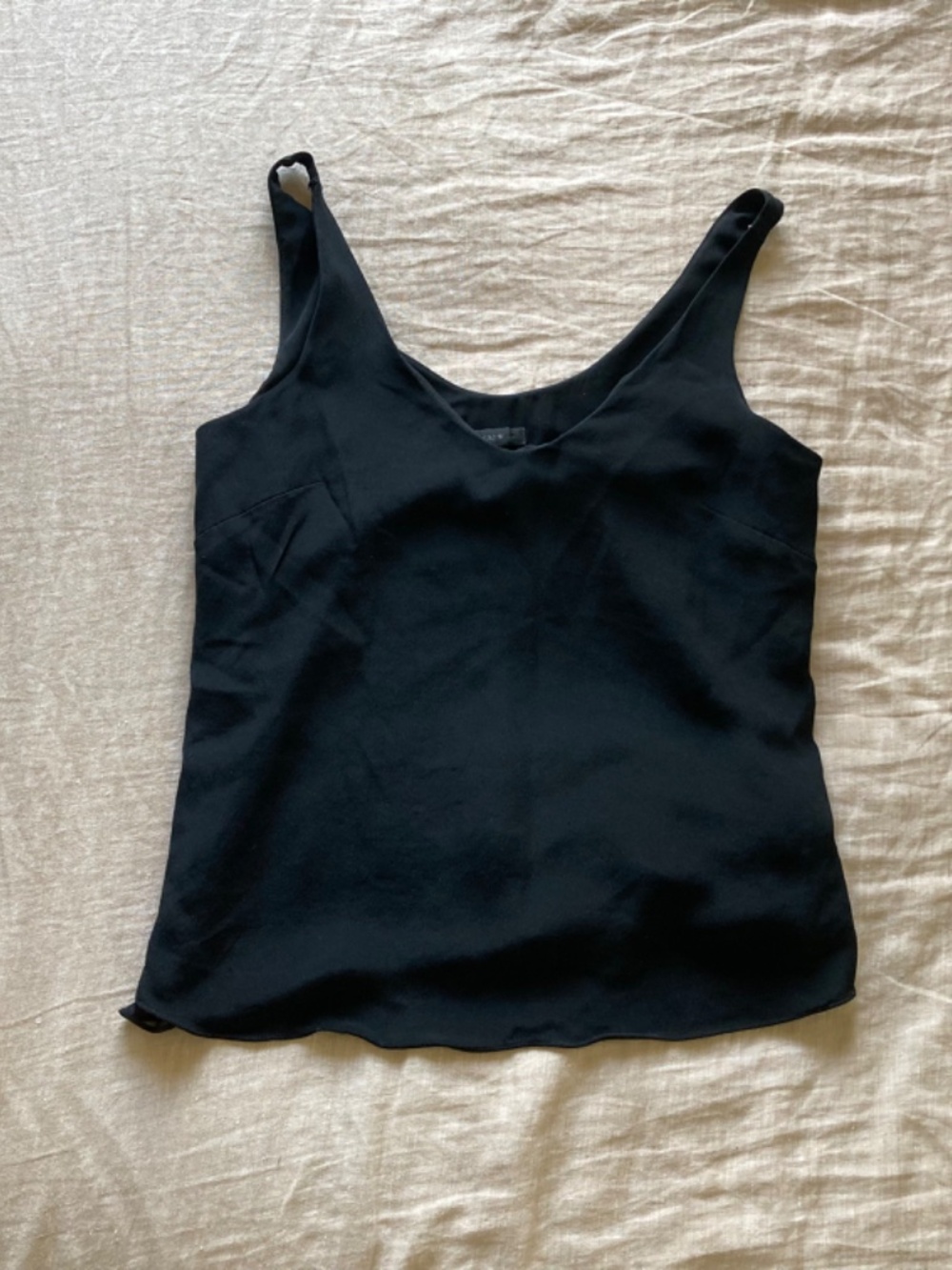 J. Crew Black Silk Tank